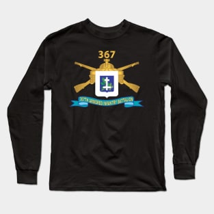 367th Armored Infantry Battalion w Br - DUI - Ribbon X 300 Long Sleeve T-Shirt